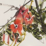 陳丹暉 《引蔓開花欲透云》 江蘇省美協(xié)會(huì)員 清華美院助教