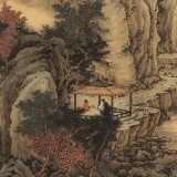 貴州七星關美協主席 吳顯剛 小六尺《溪山幽徑圖》