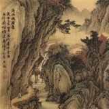 貴州七星關美協主席 吳顯剛 小六尺《溪山幽徑圖》