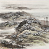 鄒本財 四尺斗方《忽如一夜春風來》 公主嶺市美協常務副主席