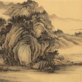 貴州七星關美協主席 吳顯剛 小六尺《溪山幽徑圖》