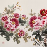 【已售】王寶欽小六尺《花開富貴》當代花鳥牡丹畫名家（詢價）