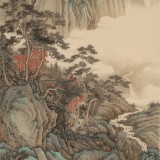 吳顯剛 大三尺《云壑松風圖》 貴州七星關美協主席