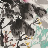 【已售】王偉寧 四尺三開(kāi)《富貴吉祥》 青年書(shū)畫(huà)才俊 河南美協(xié)會(huì)員