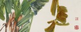 【已售】陳丹暉 《春雨芭蕉》 江蘇省美協(xié)會員 清華美院助教