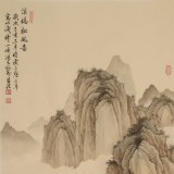 吳顯剛 大三尺《溪橋松風圖》 貴州七星關美協主席