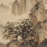 吳顯剛 大三尺《溪橋松風圖》 貴州七星關美協主席