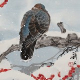 【已售】陳薪名《雪韻》 中美協(xié)會(huì)員吉祥水墨 第六屆全國花鳥畫展金獎(jiǎng)獲得者