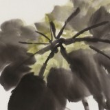 庾超然 四尺三開《荷塘》 黃鶴樓書畫院院長