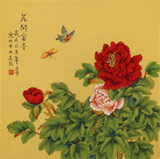 【已售】凌雪 四尺斗方《花開富貴》 北京美協會員