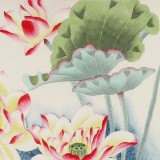 凌雪 四尺斗方《荷香萬里》 北京美協會員