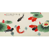 【已售】凌雪 三尺《年年有余》 北京美協會員