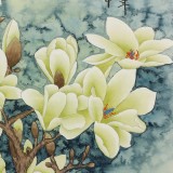 【已售】凌雪 四尺斗方《春花爛漫》 北京美協會員