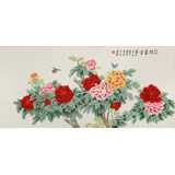 【已售】凌雪 四尺《花開(kāi)富貴》 北京美協(xié)會(huì)員