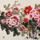 【已售】王寶欽小六尺《富貴有余》當代花鳥牡丹畫名家（詢價）