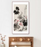 王寶欽 四尺《荷香圖》當代花鳥牡丹畫名家（詢價）