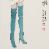 【已售】王其志 《春聽鳥聲》  中美協會員 江蘇贛榆美協副主席
