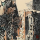 張勇 四尺斗方《曉云峰影》 吉林著名山水畫家