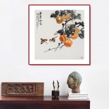 【已售】梁景欣 三尺斗方《事事如意》 學(xué)院派畫家