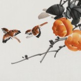 【已售】梁景欣 三尺斗方《事事如意》 學(xué)院派畫家