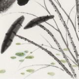 【已售】何一鳴 四尺三開《一花一世界》