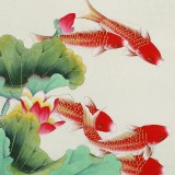 凌雪 四尺《年年有余》 北京美協(xié)會員