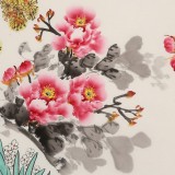 王偉寧 小六尺《花香醉人》 青年書畫才俊 河南美協會員