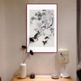 【已售】陳薪名《紫氣東來》 第六屆全國花鳥畫展金獎獲得者
