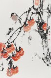 【已售】陳薪名《事事如意》吉祥水墨 第六屆全國花鳥畫展金獎獲得者