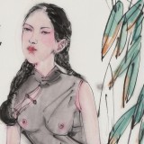 王其志 《粉紅佳人》  中美協會員 江蘇贛榆美協副主席