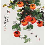 【已售】黃藝三尺斗方《事事如意》