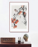 【已售】陳薪名《事事如意》吉祥水墨 第六屆全國花鳥畫展金獎獲得者