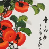【已售】黃藝三尺斗方《事事如意》