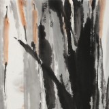 【已售】陳薪名《蘆塘》 中美協會員 第六屆全國花鳥畫展金獎獲得者