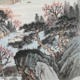 廖崧越 四尺三開《花里行來氣味甜》 廣西桂林美協會員