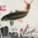 可定制 周升達 三尺《富貴久魚》 中國畫院國畫組長（詢價）