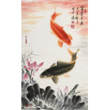 【已售】周升達 三尺《富貴久魚》 中國畫院國畫組長（詢價）