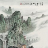 【已售】廖崧越 四尺三開《東風何時至》 廣西桂林美協會員