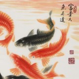 【已售】周升達 四尺斗方《富貴久魚》 中國畫院國畫組長（詢價）