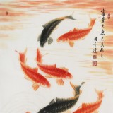 【已售】周升達(dá) 四尺《富貴久魚》 中國畫院國畫組長（詢價(jià)）
