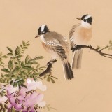 【已售】皇甫小喜 四尺斗方《紫氣東來(lái)》 河南著名花鳥(niǎo)畫(huà)家