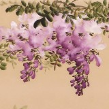 【已售】皇甫小喜 四尺斗方《紫氣東來(lái)》 河南著名花鳥(niǎo)畫(huà)家