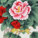 【已售】凌雪 四尺斗方《花開富貴》 北京美協會員