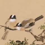 【已售】皇甫小喜 四尺斗方《紫氣東來》 河南著名花鳥畫家