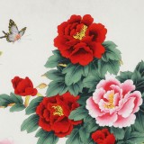 【已售】凌雪 四尺斗方《花開富貴》 北京美協會員