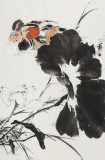 陳薪名《鴛鴦戲水》 中美協會員 第六屆全國花鳥畫展金獎獲得者