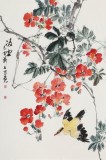 【已售】陳薪名《凌云》 第六屆全國(guó)花鳥(niǎo)畫(huà)展金獎(jiǎng)獲得者
