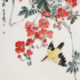 【已售】陳薪名《凌云》 第六屆全國(guó)花鳥(niǎo)畫(huà)展金獎(jiǎng)獲得者