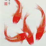 【已售】凌雪 四尺斗方《吉利有余》 北京美協會員