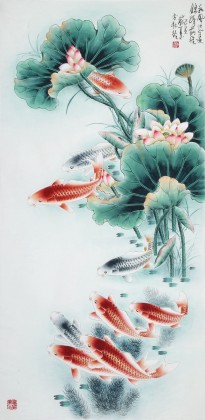【已售】南海禪寺 妙林居士 四尺《錦繡前程》